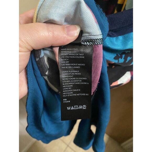 Maeve Anthropologie Gillian Abstract Shirtdress Size XS Oversized ** Read - Picture 16 of 16